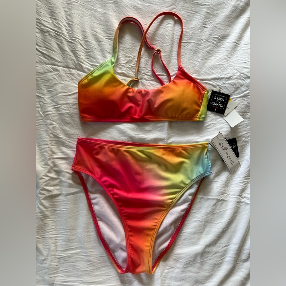 NWT! Salt + Cove Multicolor Bikini Set